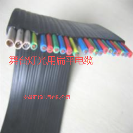 舞臺燈光用低煙無鹵扁平電纜WDZ-RVV12*2.5mm2+3*（2*0.3）+DMX512